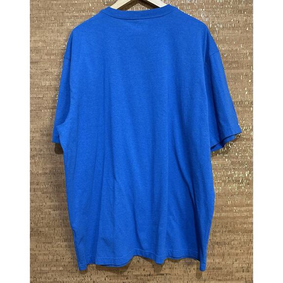 Carhartt Shirt Mens 2XL Short Sleeve Pocket Casual Crew Neck Force Blue - Picture 2 of 8